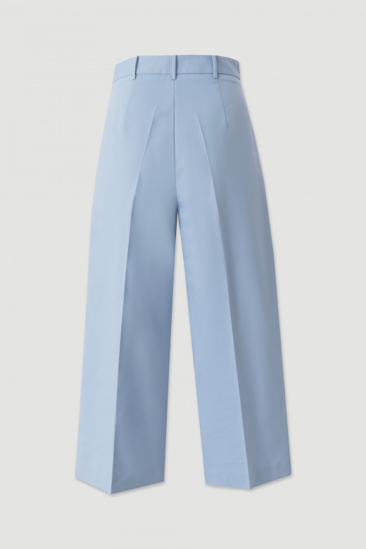 Culotte trousers with front pleat Culotte trousers with front pleat