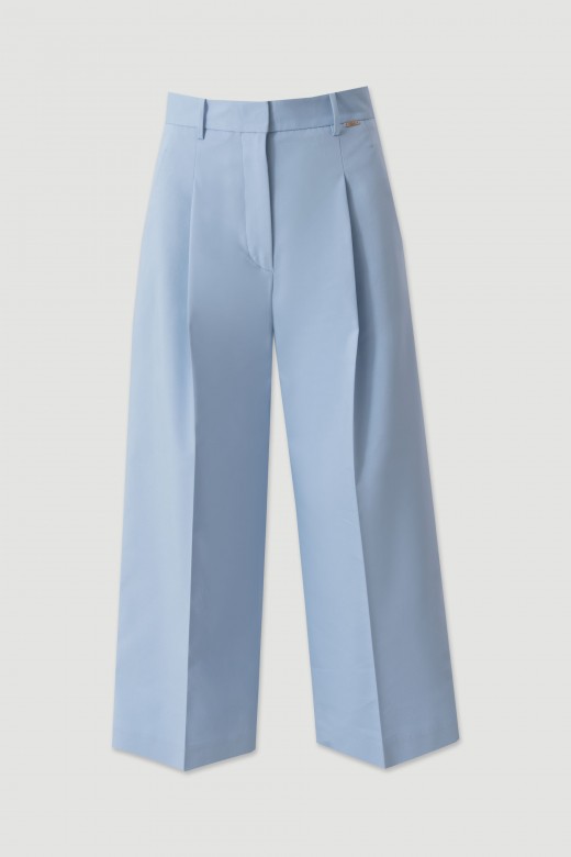 Culotte trousers with front pleat Culotte trousers with front pleat