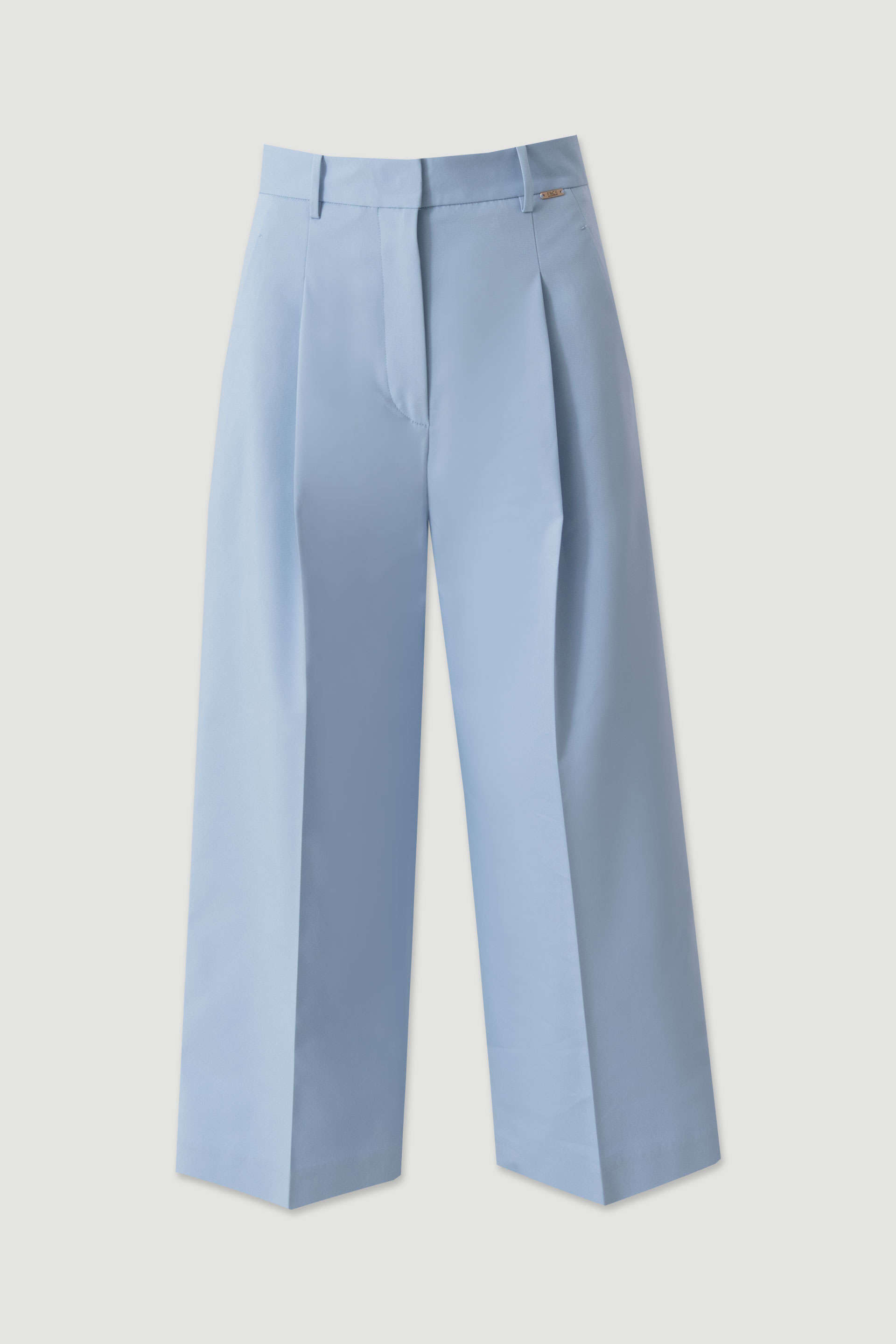 Culotte trousers with front pleat