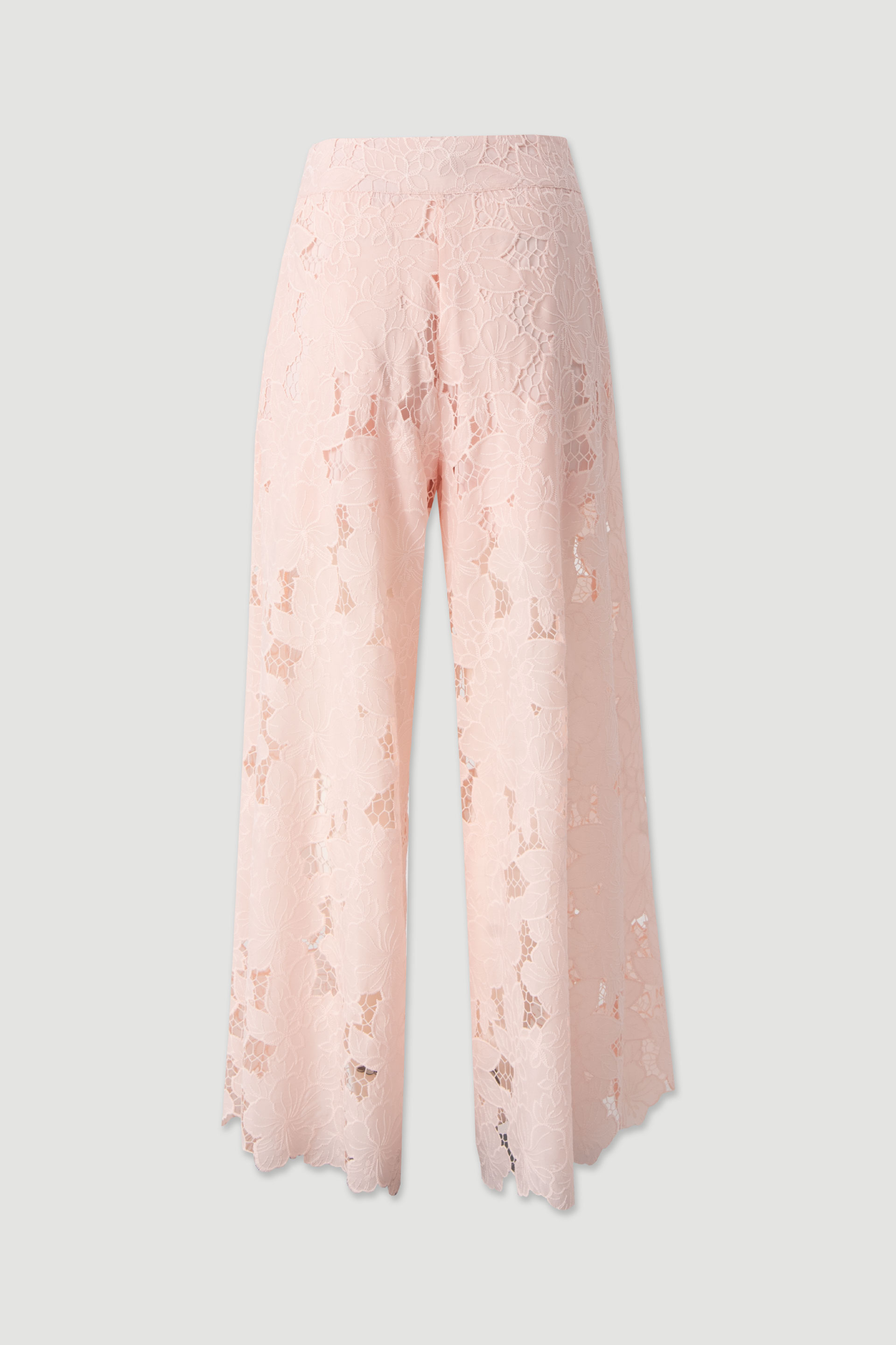 Floral lace trousers