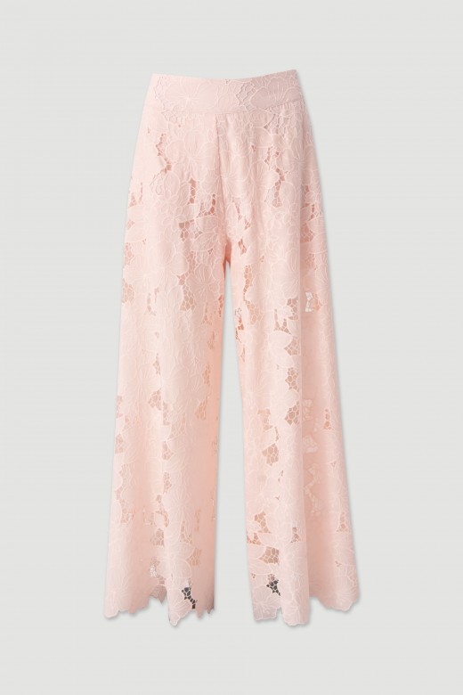 Floral lace trousers Floral lace trousers