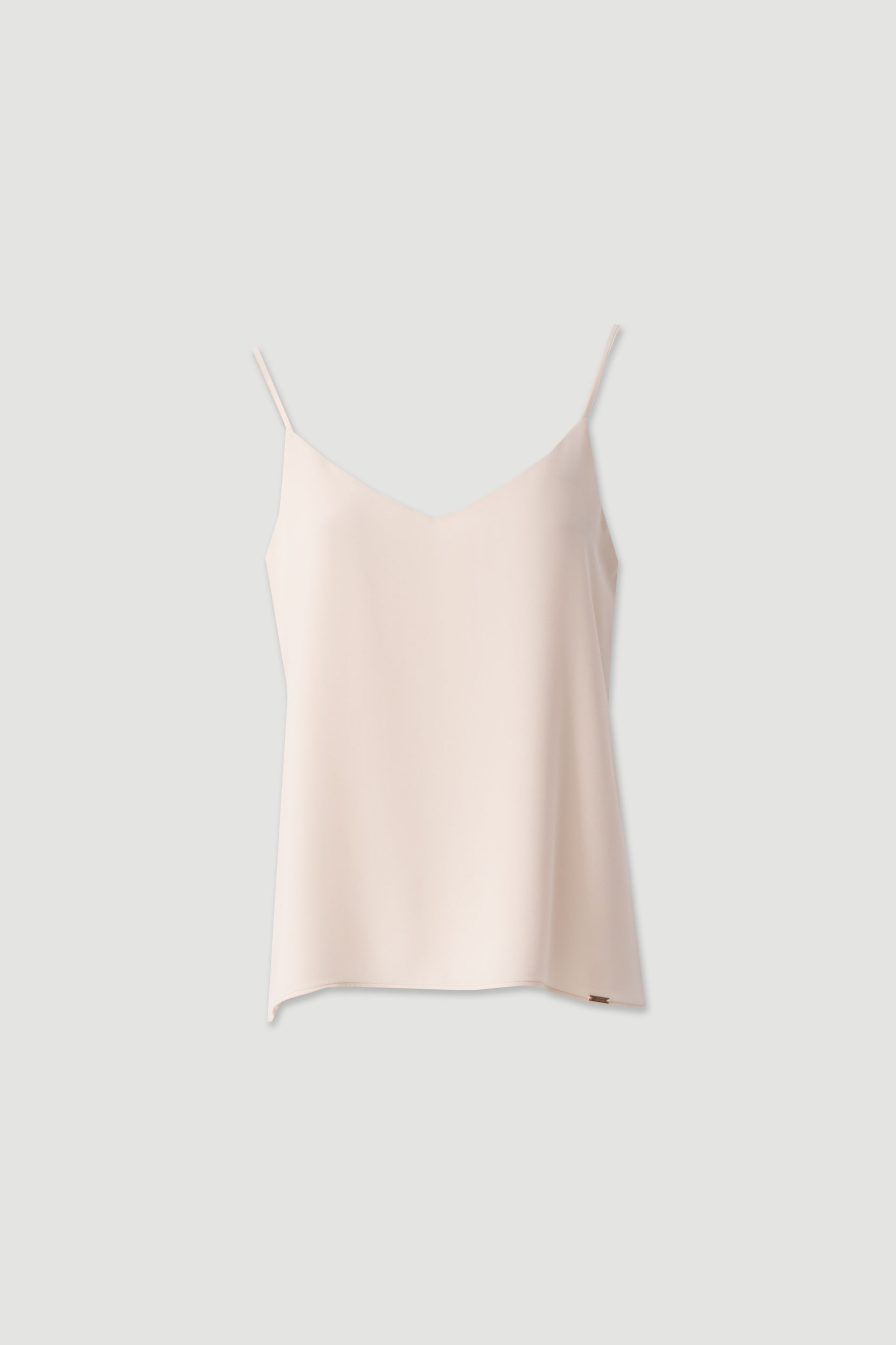 Flowy strappy top with v neckline