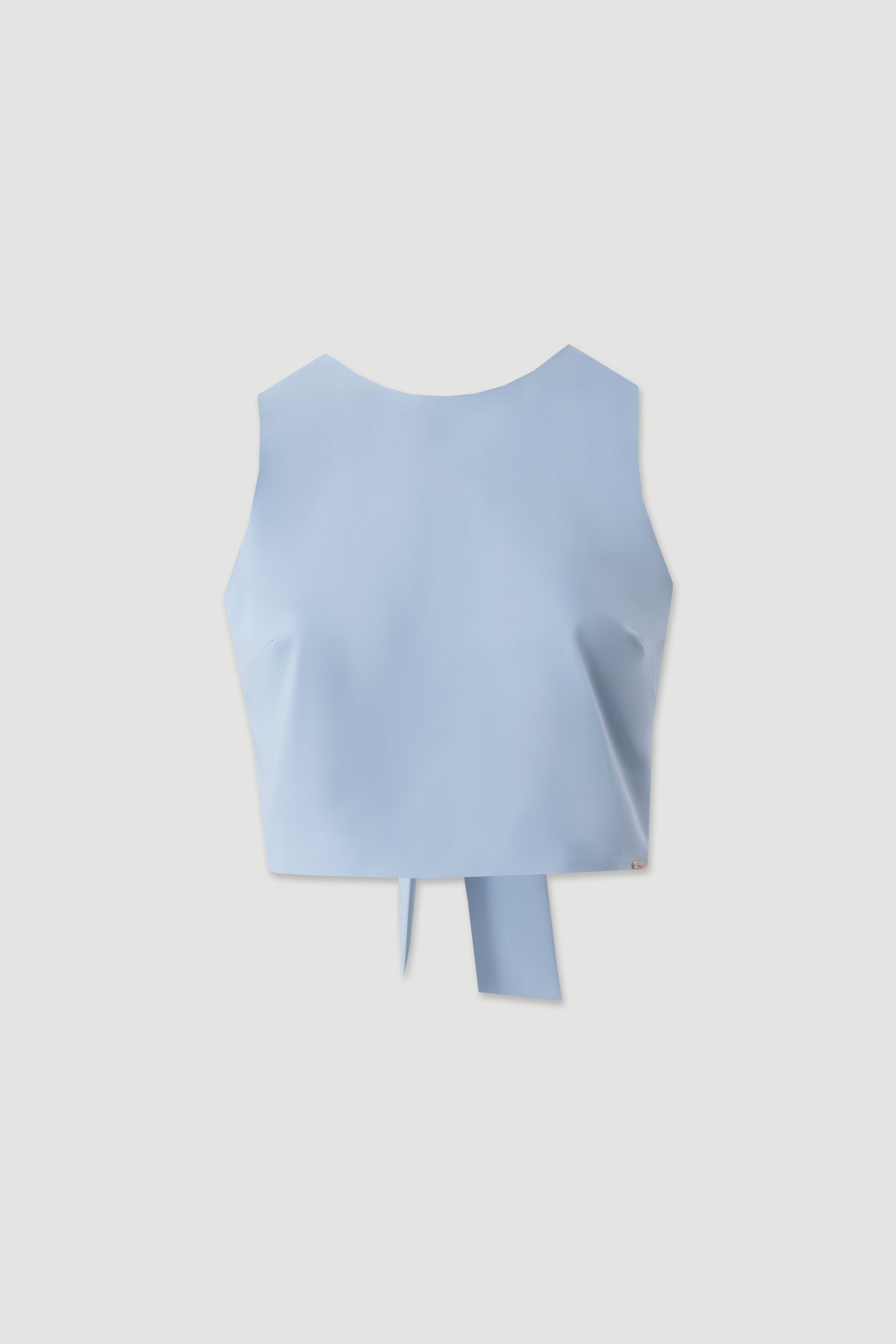 Top with back tie closure