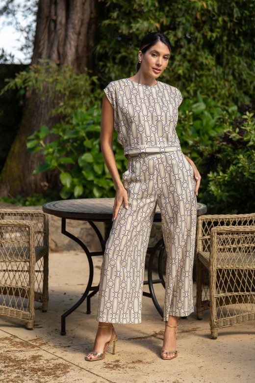 Printed culotte trousers Printed culotte trousers