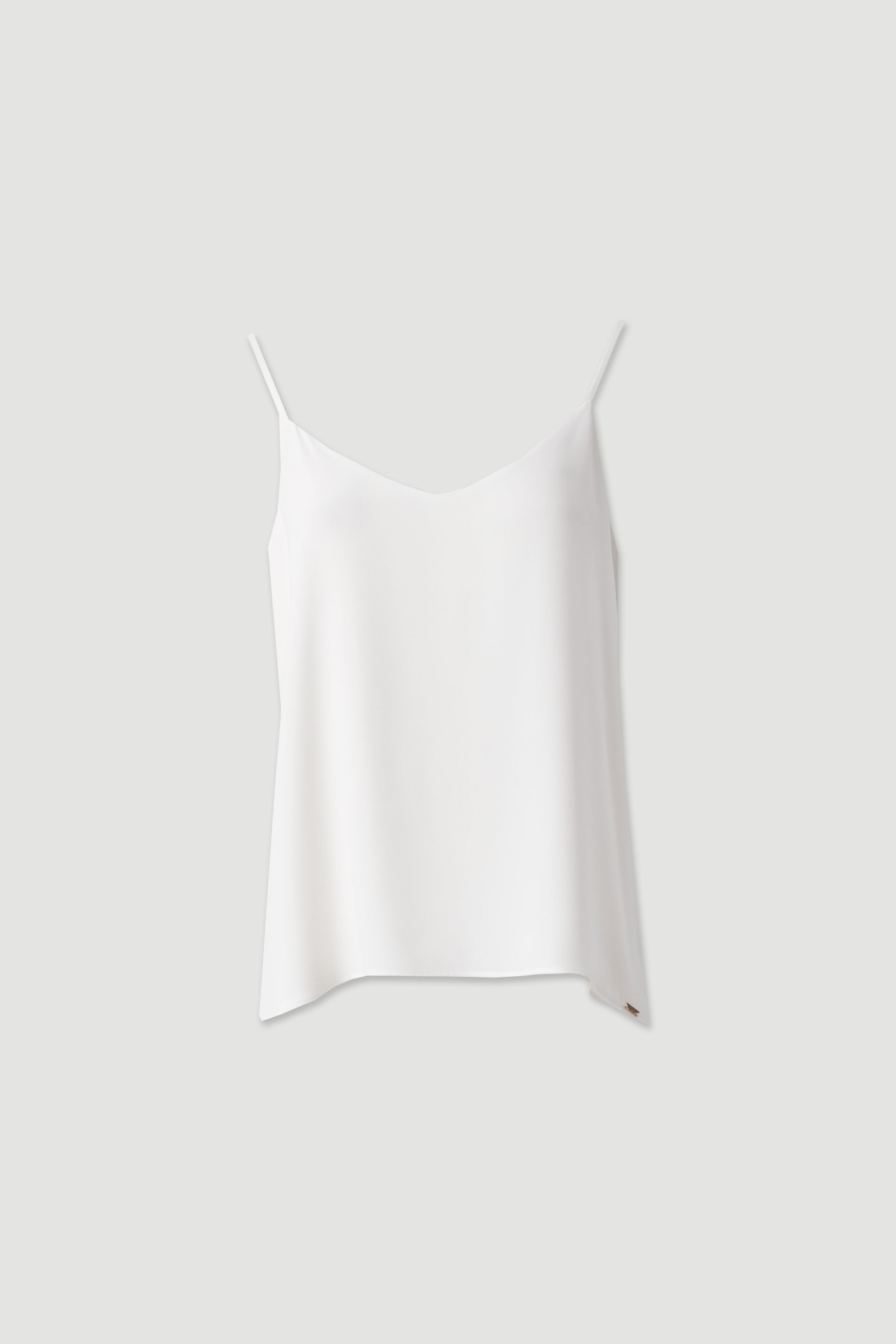 Flowy strappy top with v neckline