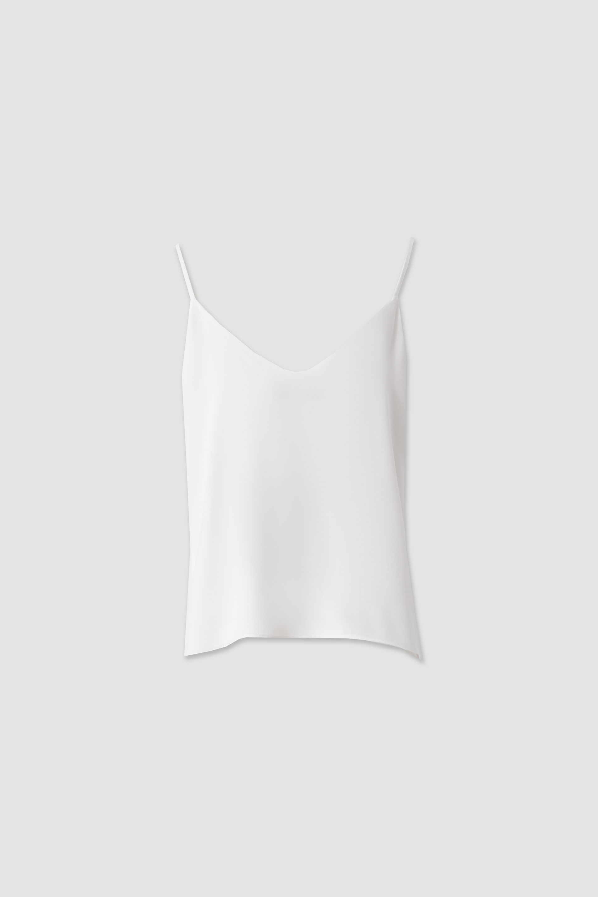 Flowy strappy top with v neckline