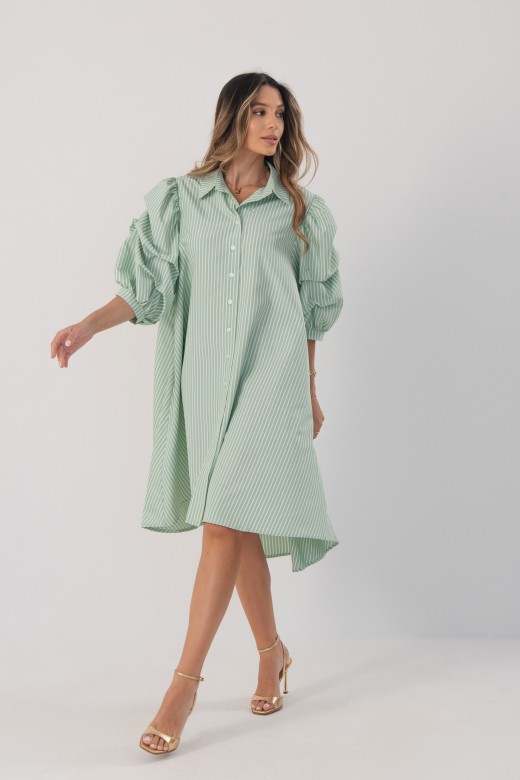 Striped shirt dress