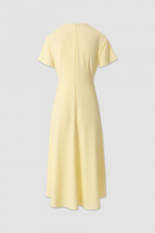 Midi wrap dress with short sleeves Midi wrap dress with short sleeves