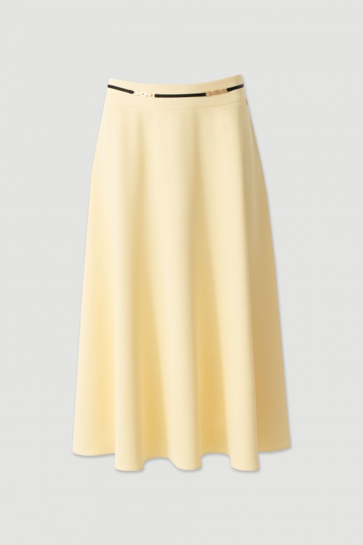 Flowy midi skirt with belt Flowy midi skirt with belt