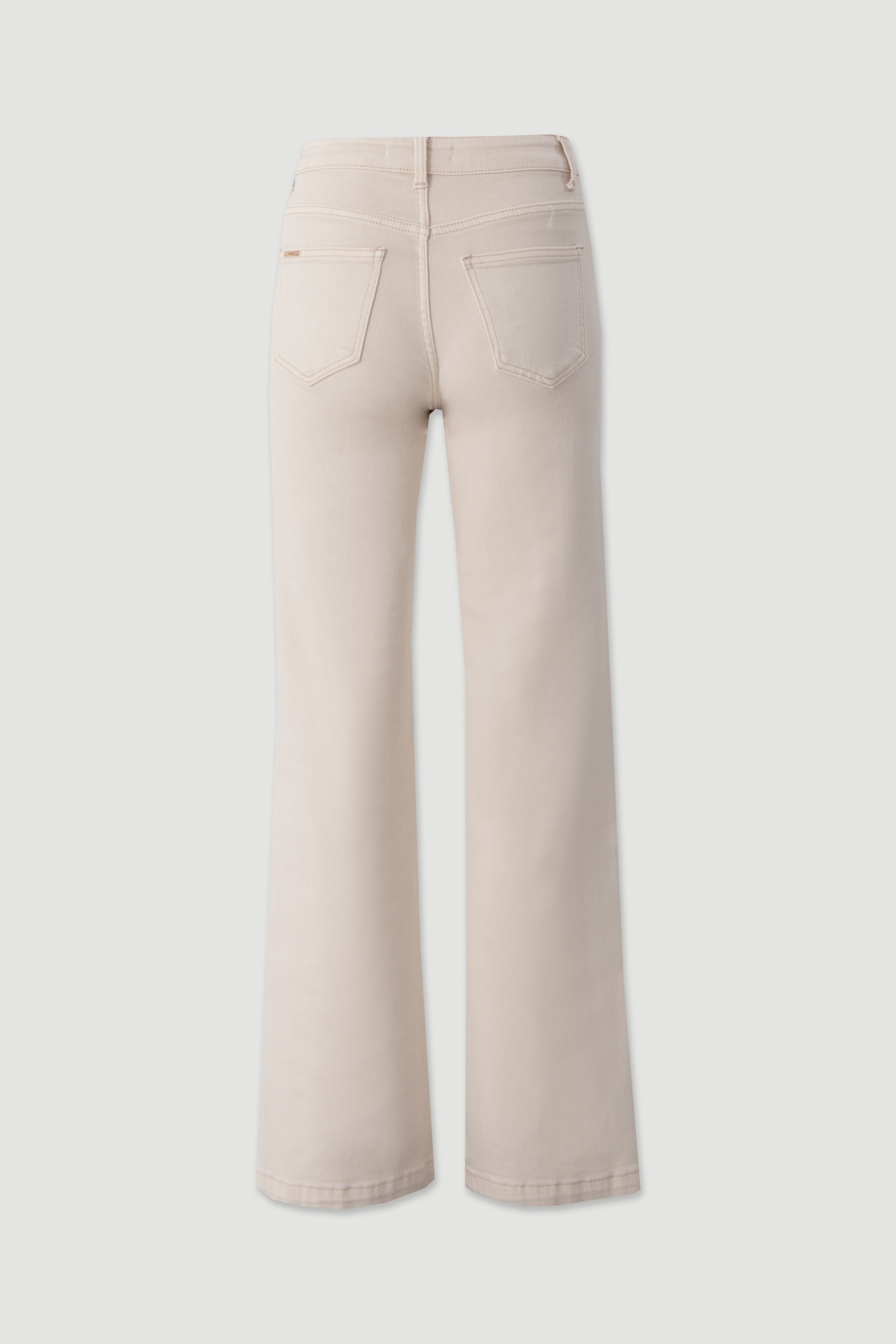 Straight-fit twill trousers