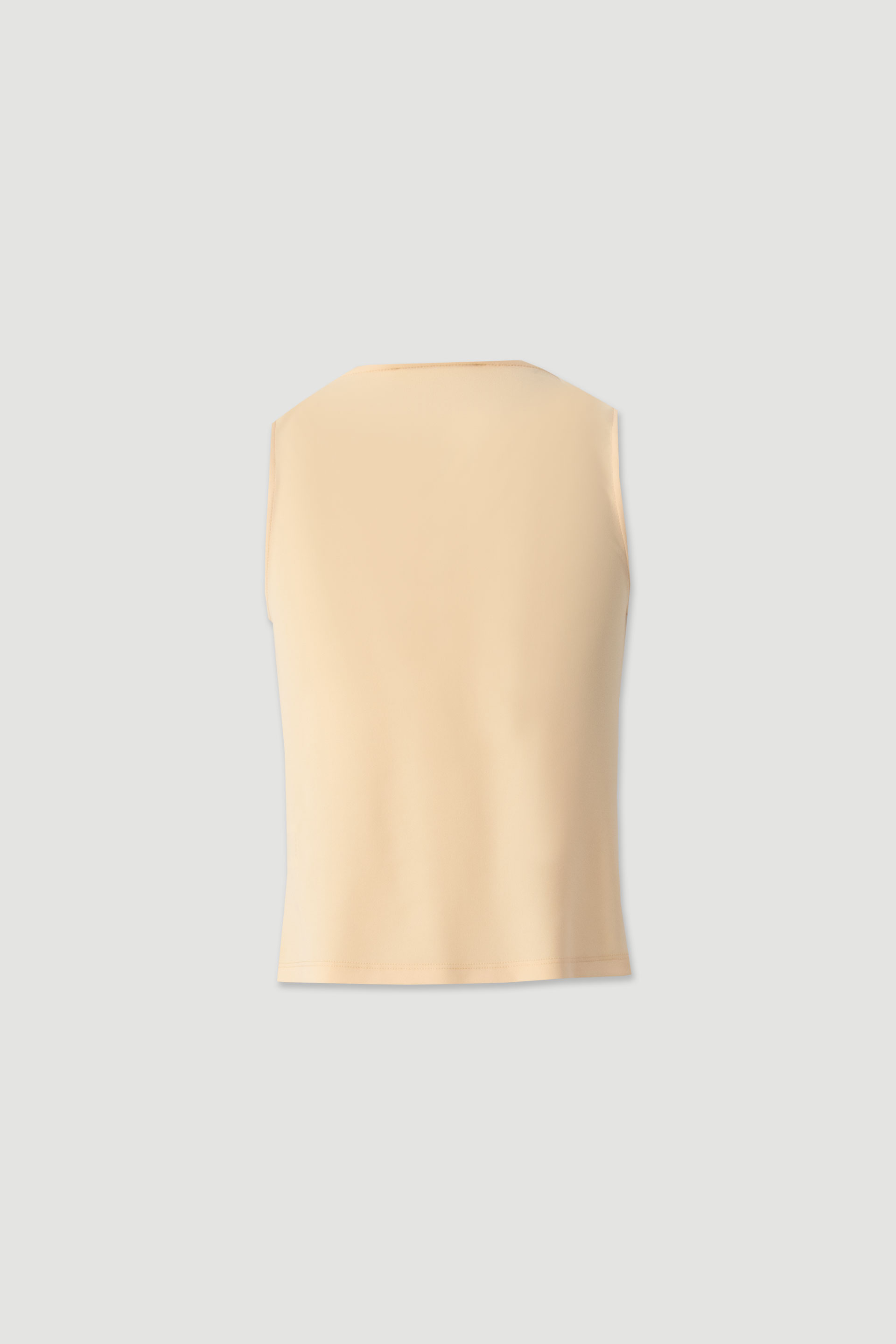 Top with draped neckline