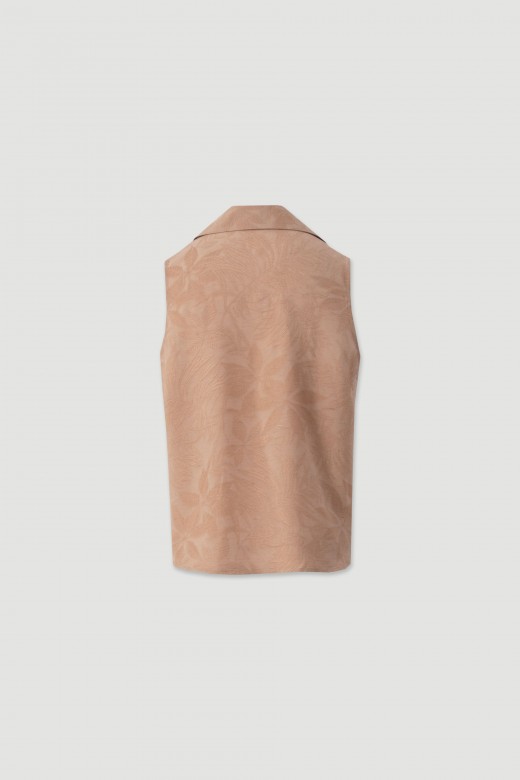 Sleeveless textured blouse Sleeveless textured blouse