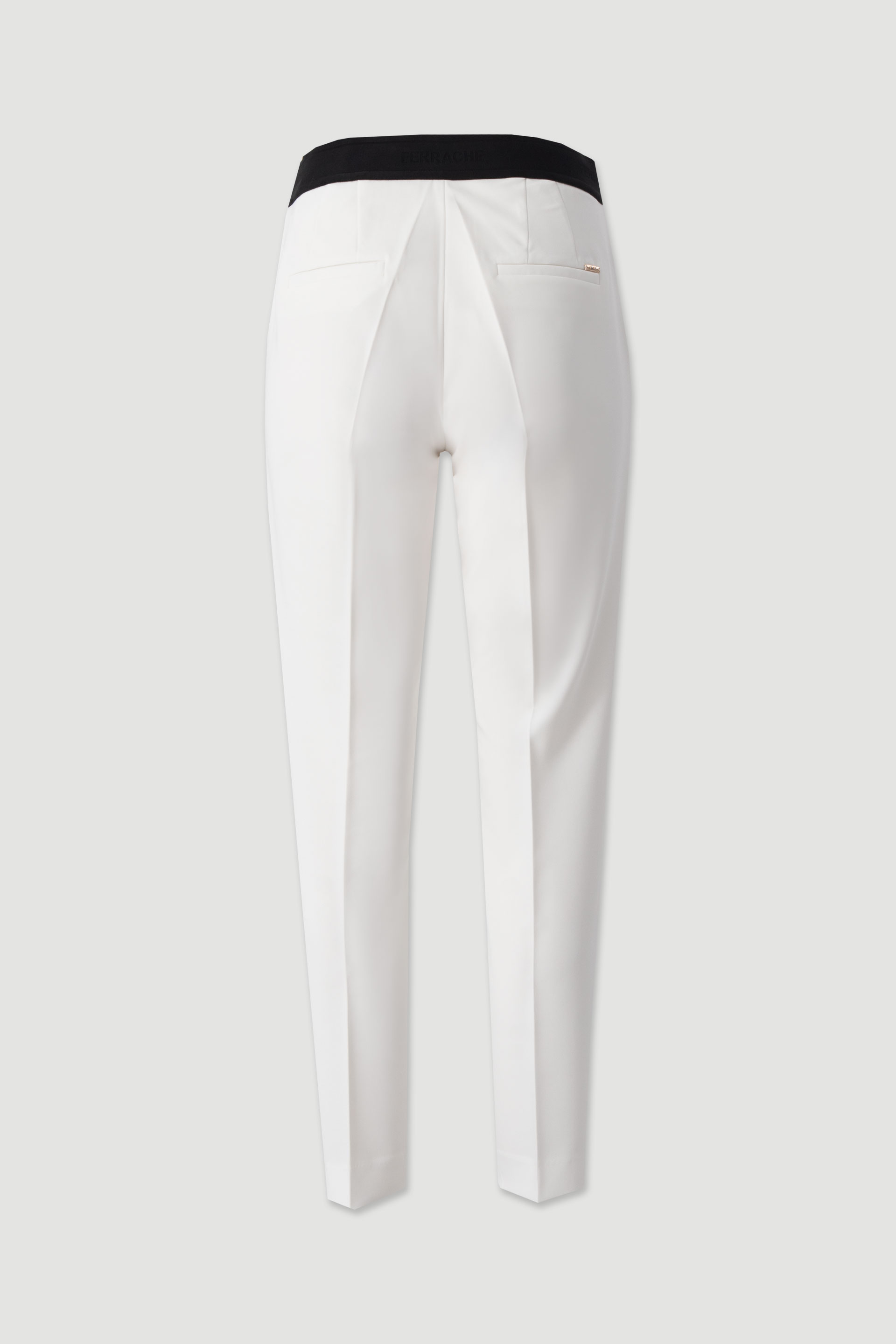 Classic trousers with customised elastic waistband