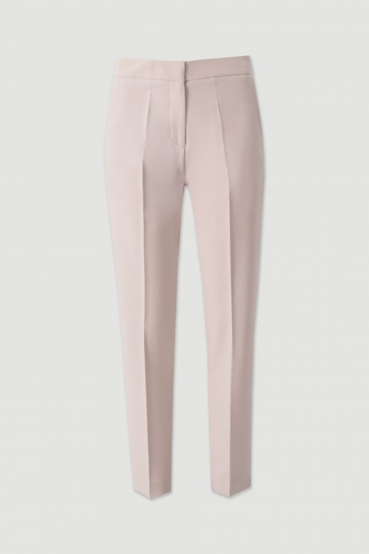 Classic trousers with customised elastic waistband Classic trousers with customised elastic waistband