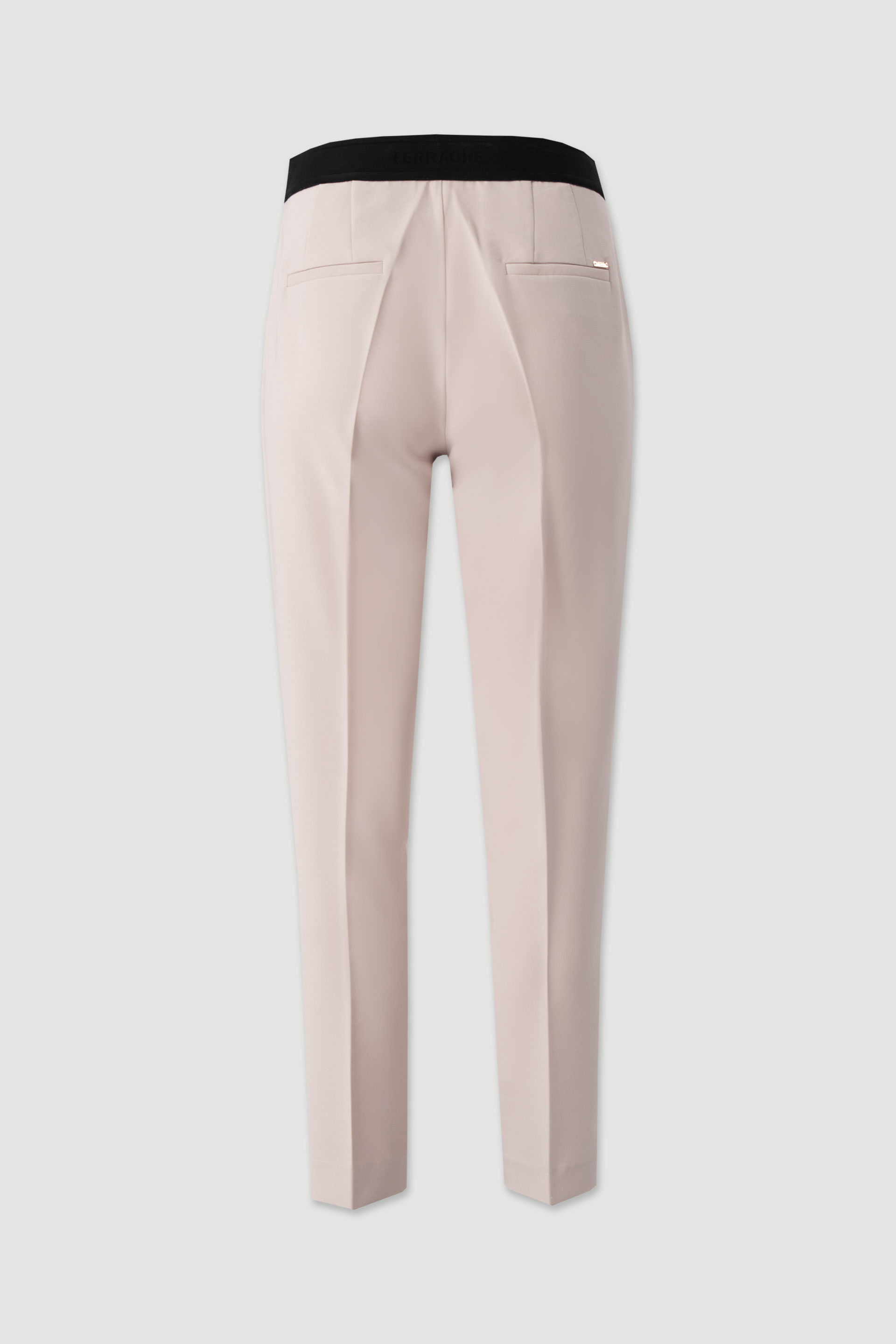 Classic trousers with customised elastic waistband