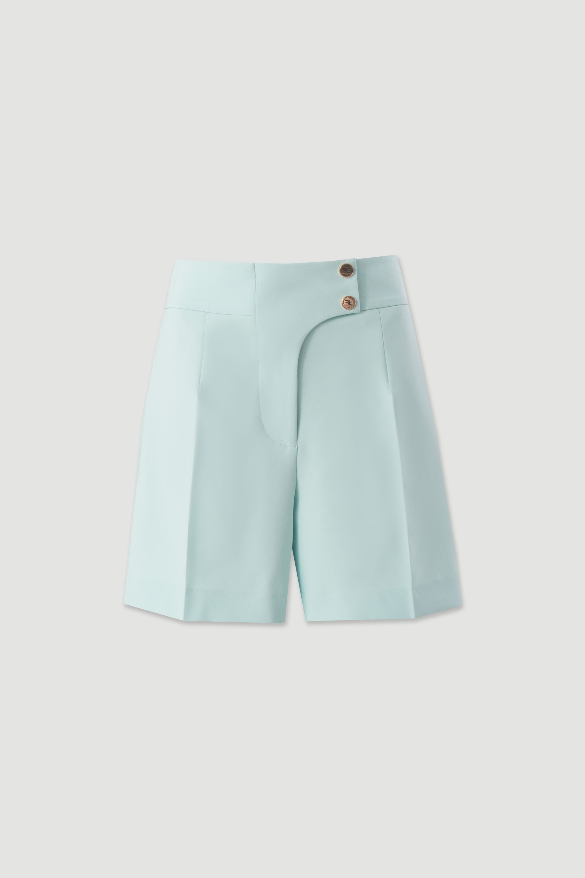 Shorts with asymmetrical detail