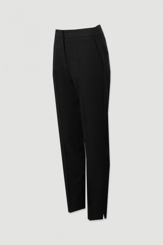 Classic trousers with customised elastic waistband Classic trousers with customised elastic waistband