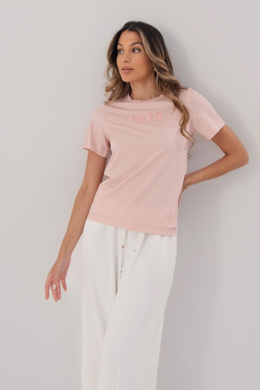 T-shirt with embroidered logo T-shirt with embroidered logo
