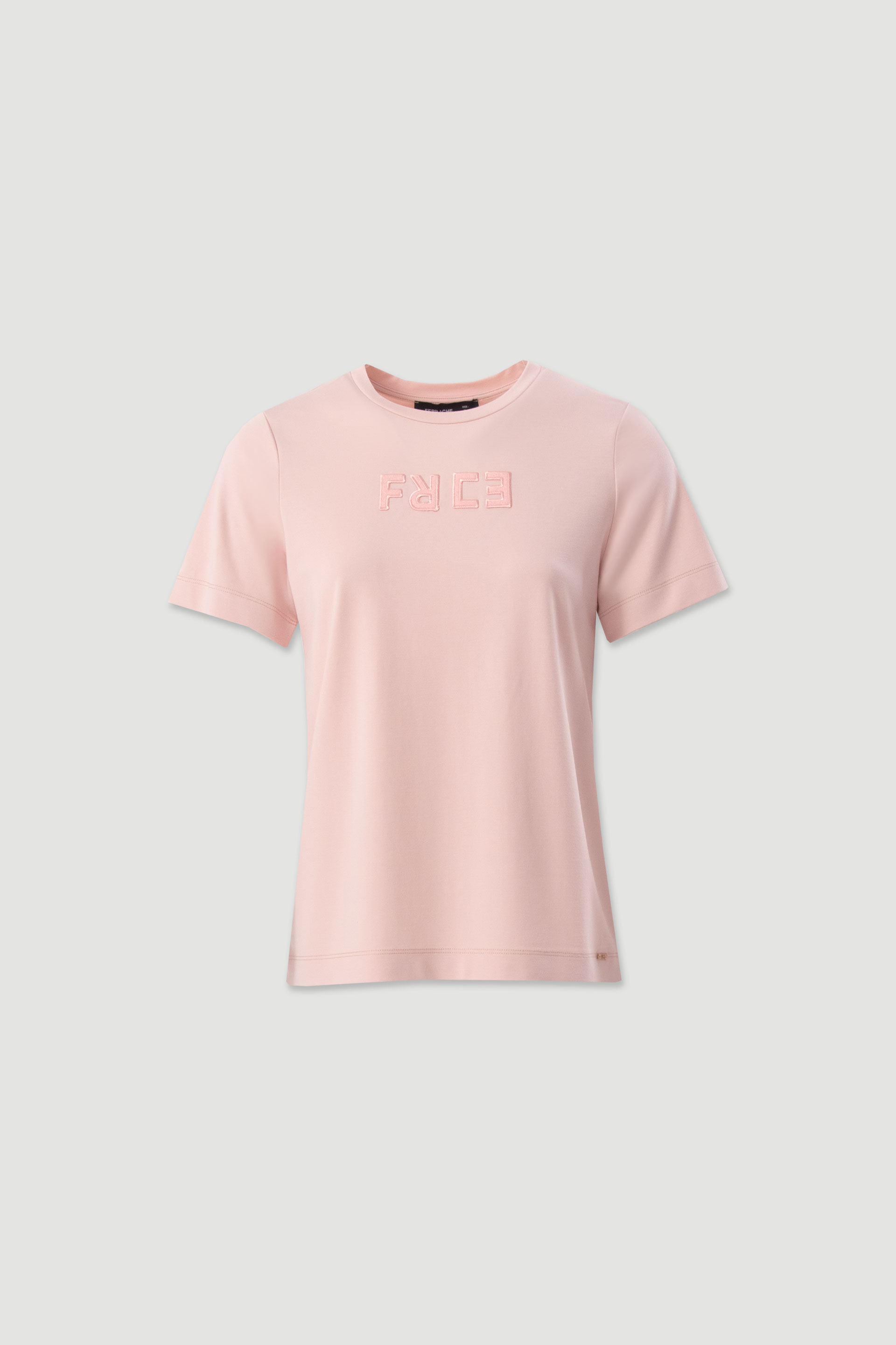 T-shirt with embroidered logo