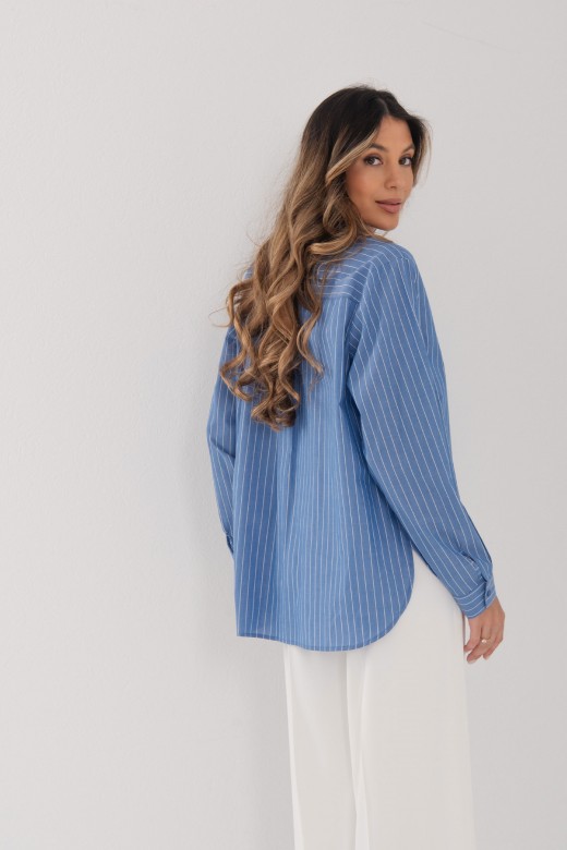 Striped shirt with front pocket 100% cotton Striped shirt with front pocket 100% cotton