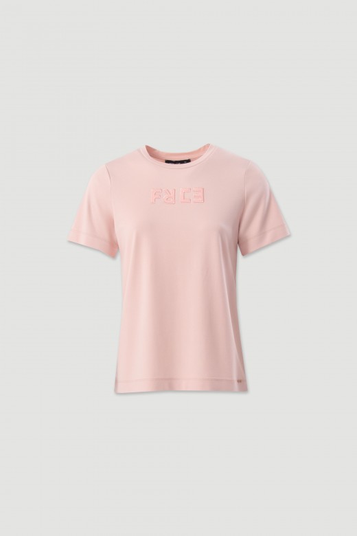 T-shirt with embroidered logo T-shirt with embroidered logo