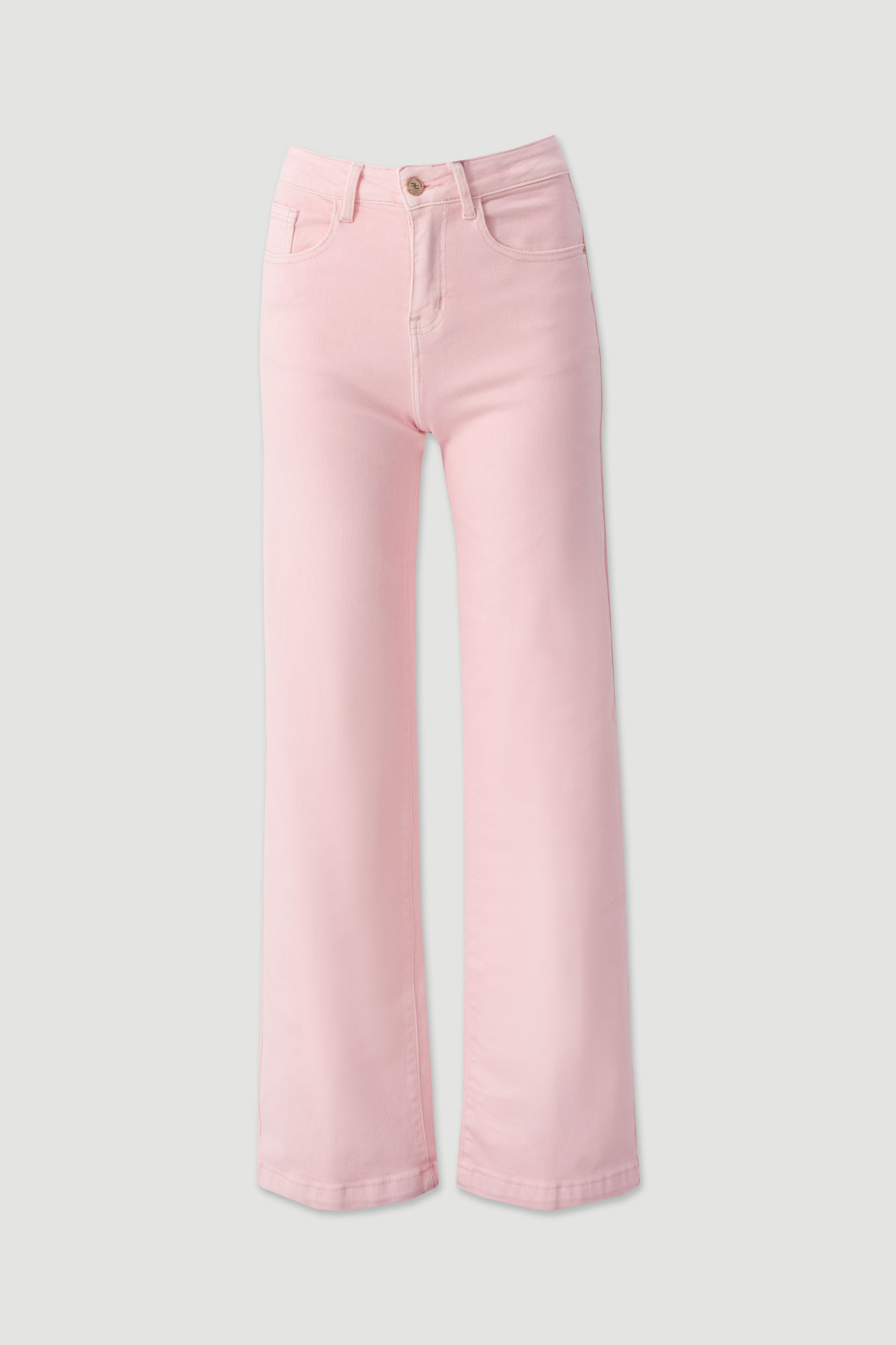 Straight-fit twill trousers