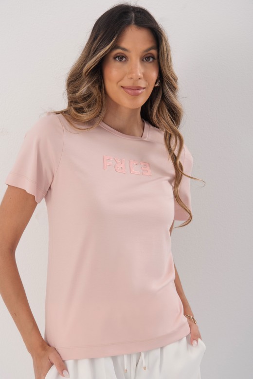 T-shirt with embroidered logo T-shirt with embroidered logo