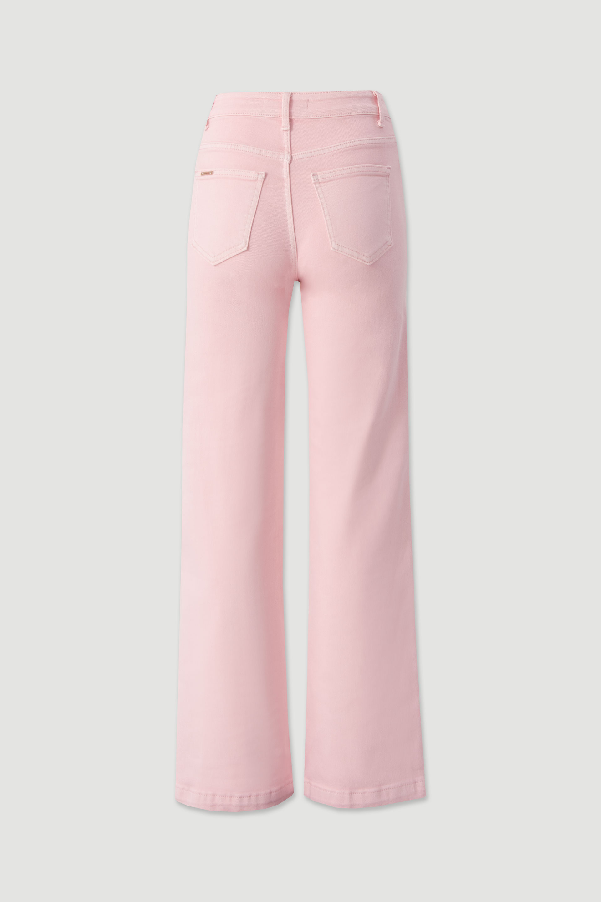 Straight-fit twill trousers