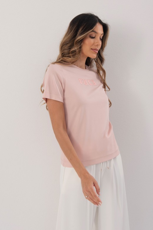 T-shirt with embroidered logo T-shirt with embroidered logo