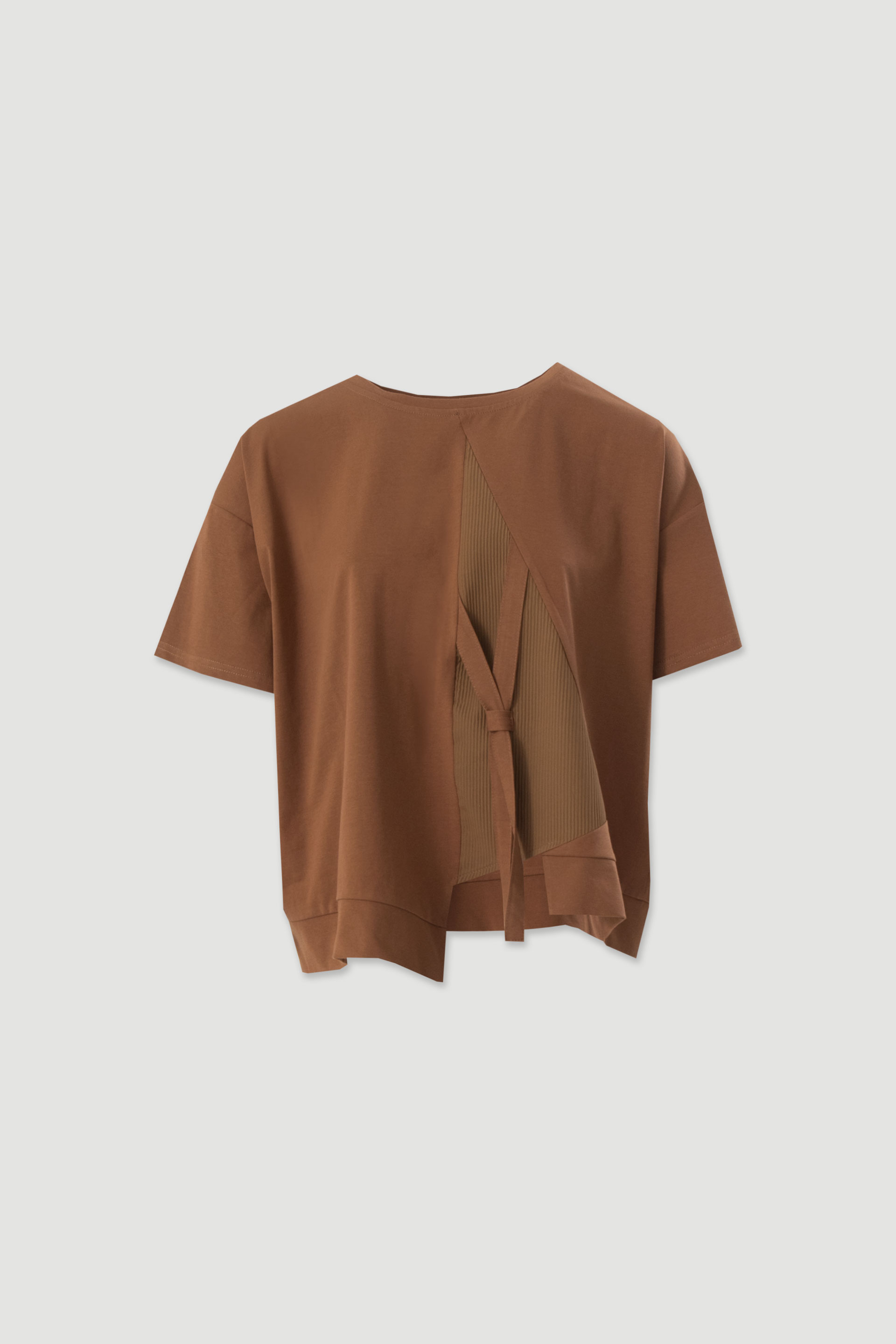 T-shirt with pleated detail
