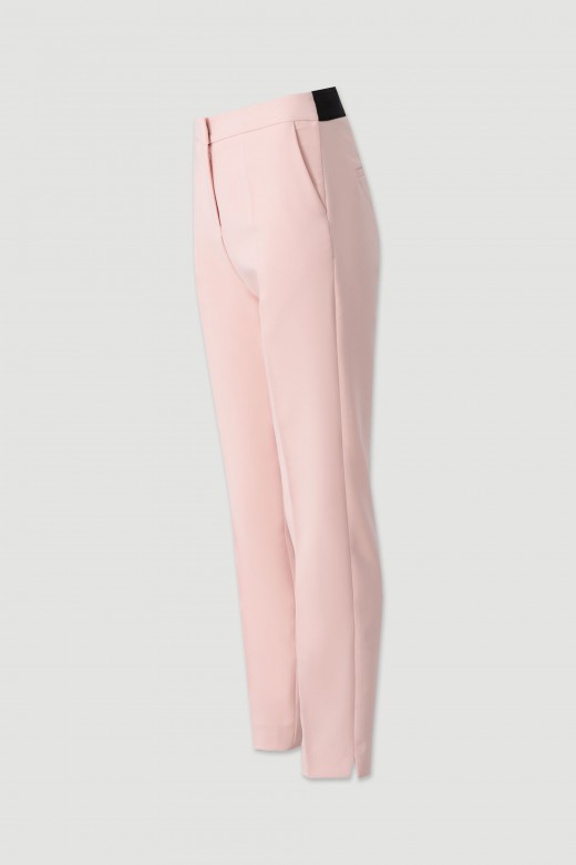 Classic trousers with customised elastic waistband Classic trousers with customised elastic waistband
