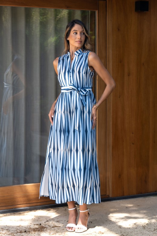 Printed midi dress