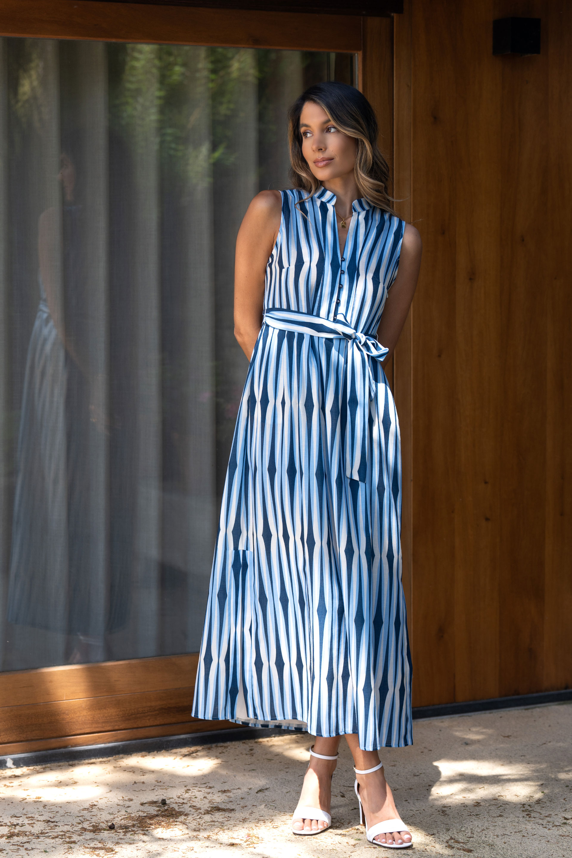 Printed midi dress