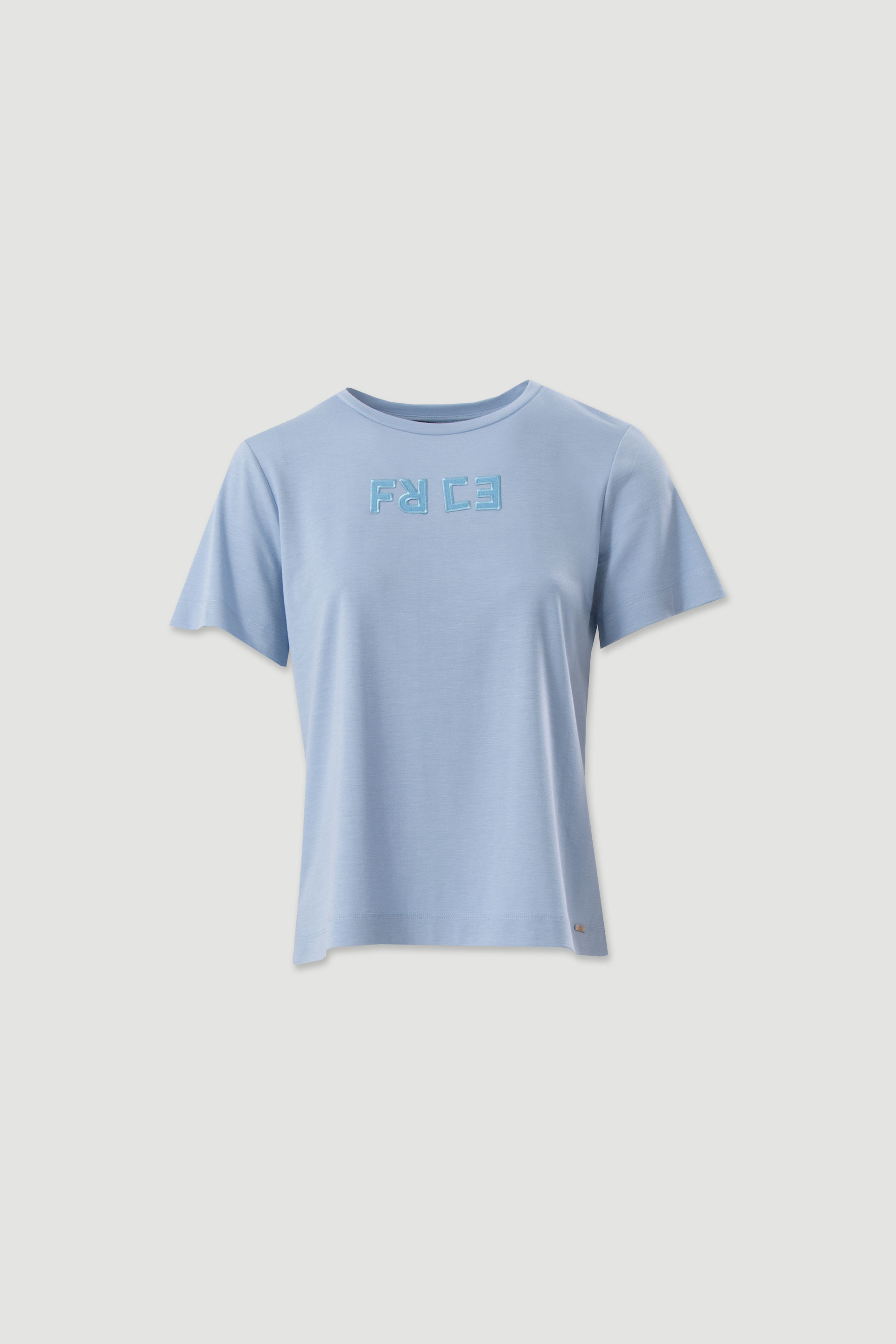 T-shirt with embroidered logo