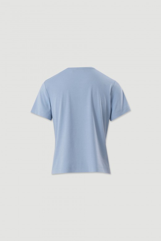 T-shirt with embroidered logo T-shirt with embroidered logo