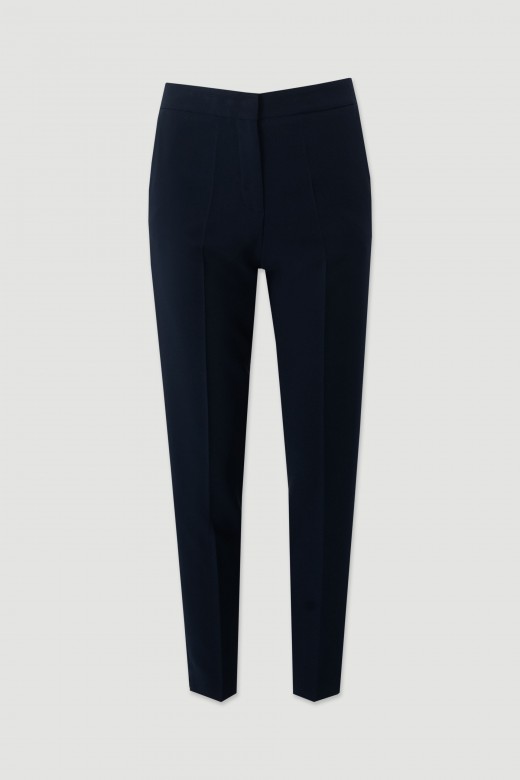 Classic trousers with customised elastic waistband Classic trousers with customised elastic waistband