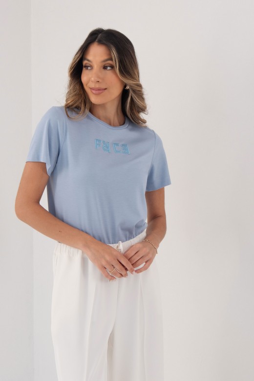 T-shirt with embroidered logo T-shirt with embroidered logo