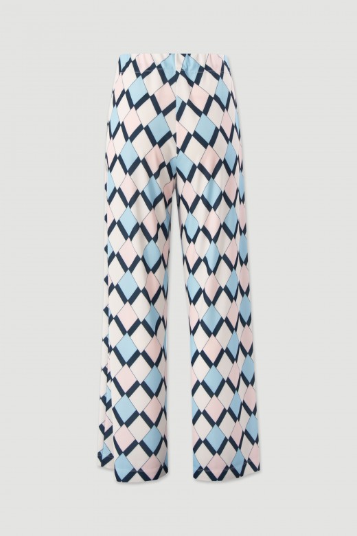 Geometric print wide-leg trousers Geometric print wide-leg trousers