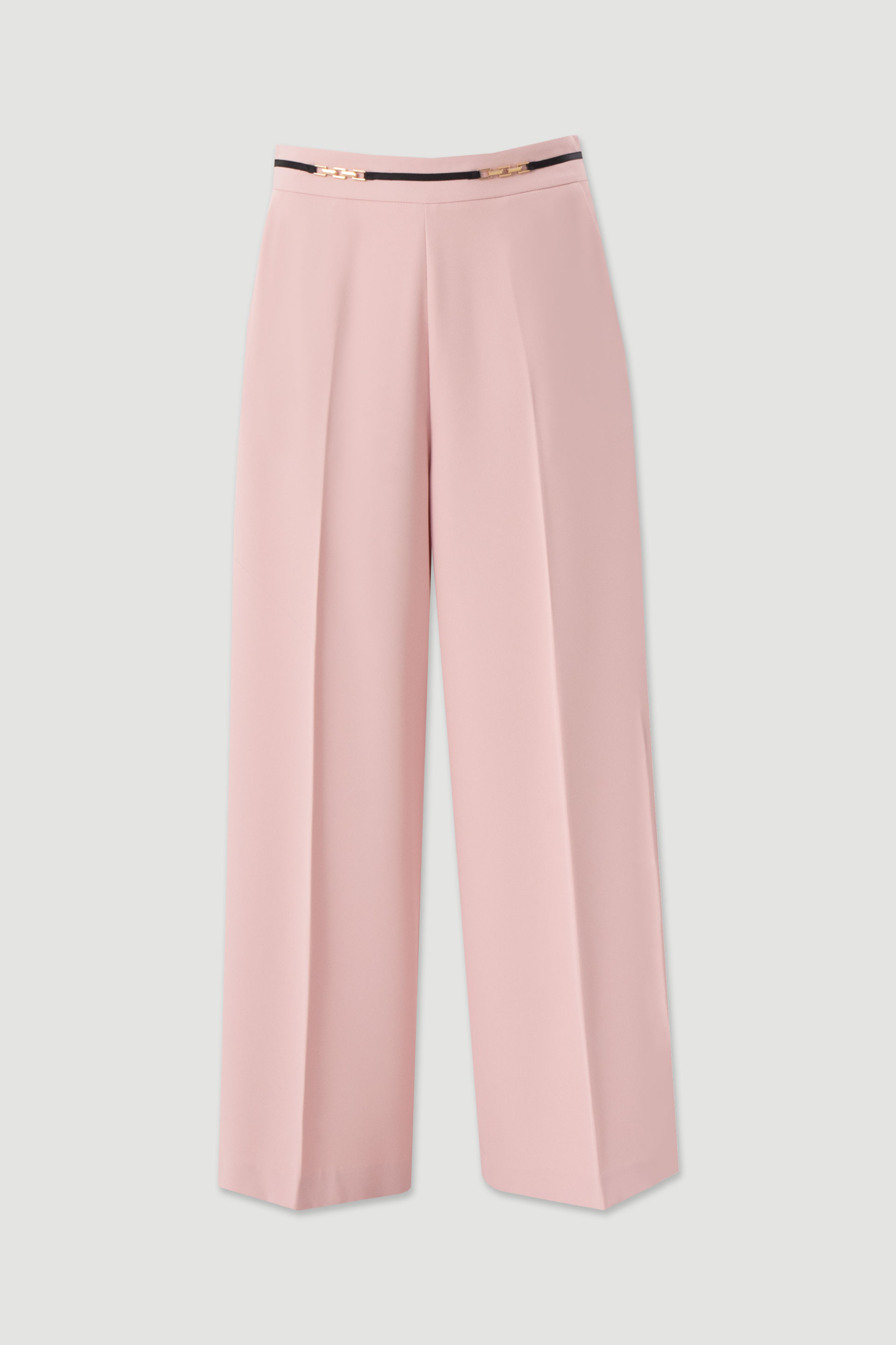 Fluid culotte trousers with metallic detail