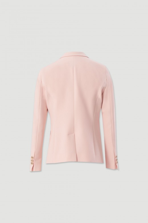 Classic fitted blazer with metallic buttons Classic fitted blazer with metallic buttons