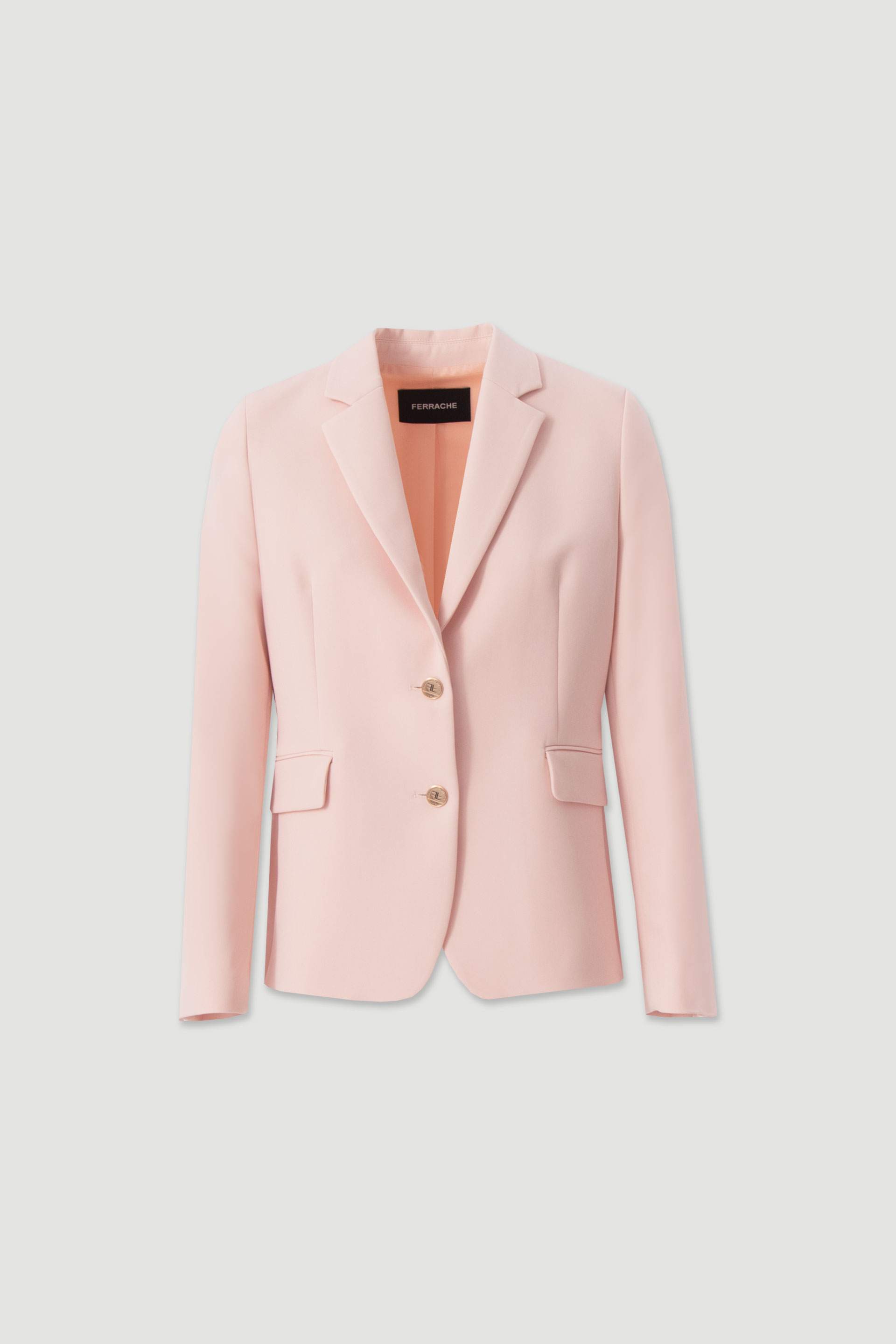 Classic fitted blazer with metallic buttons