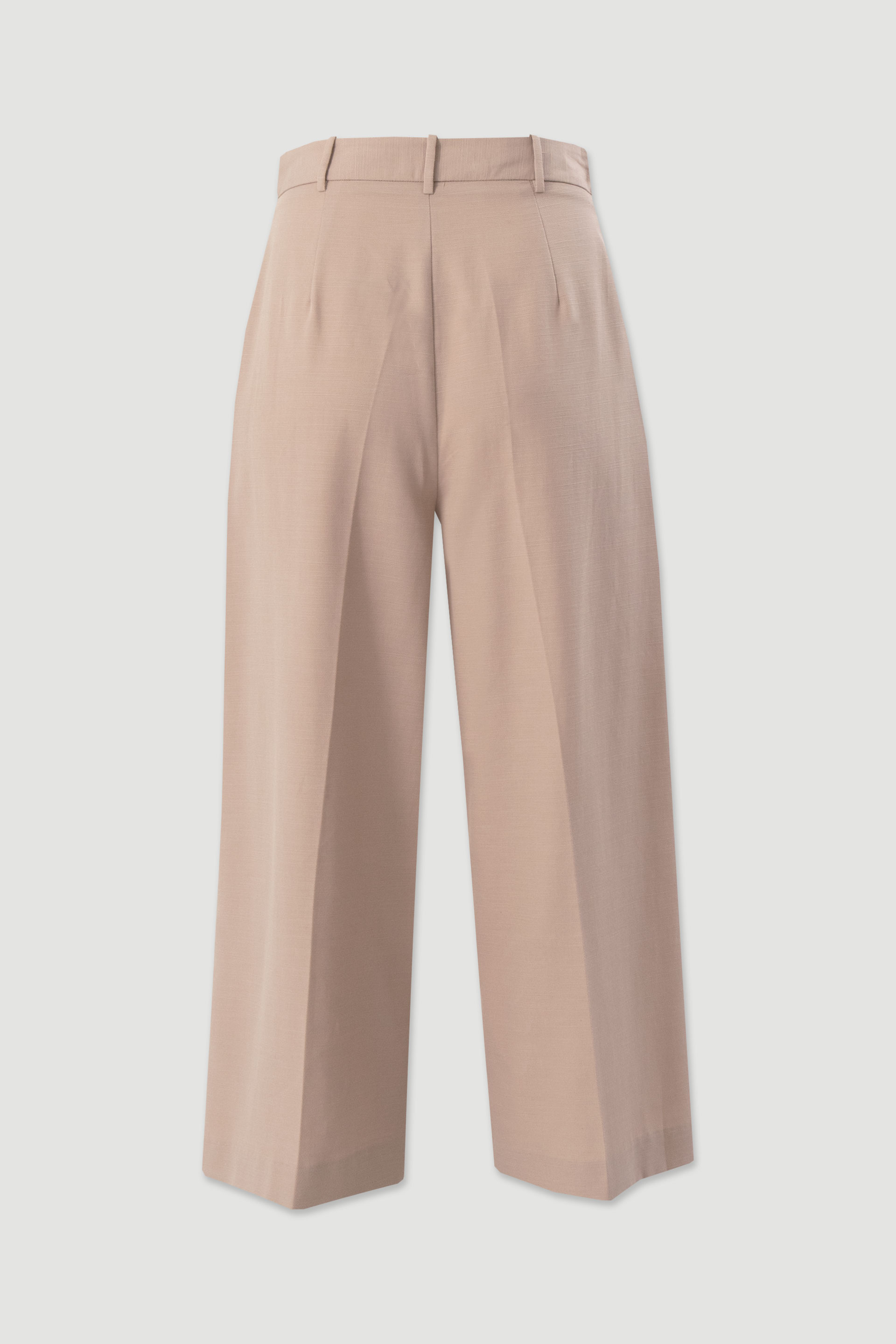Textured culotte trousers