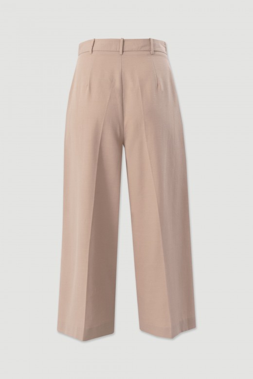 Textured culotte trousers Textured culotte trousers