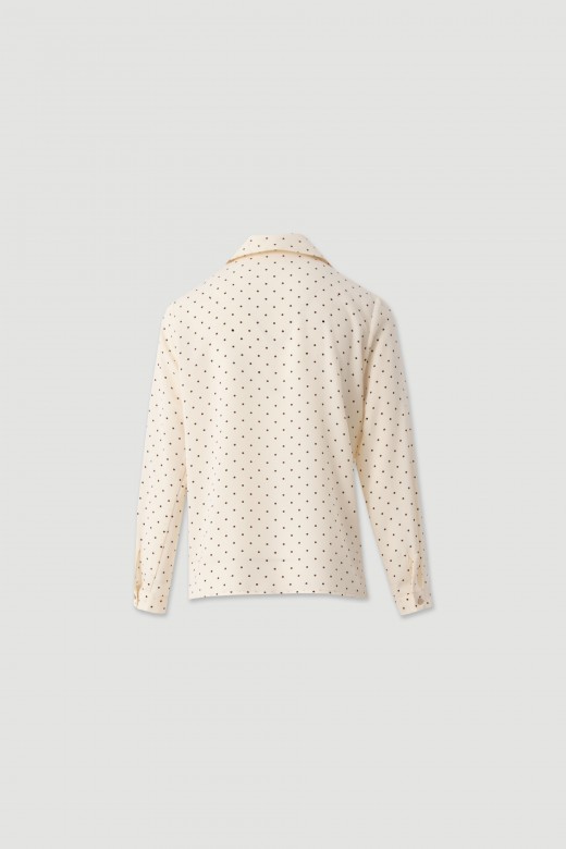 Printed blouse with classic collar Printed blouse with classic collar
