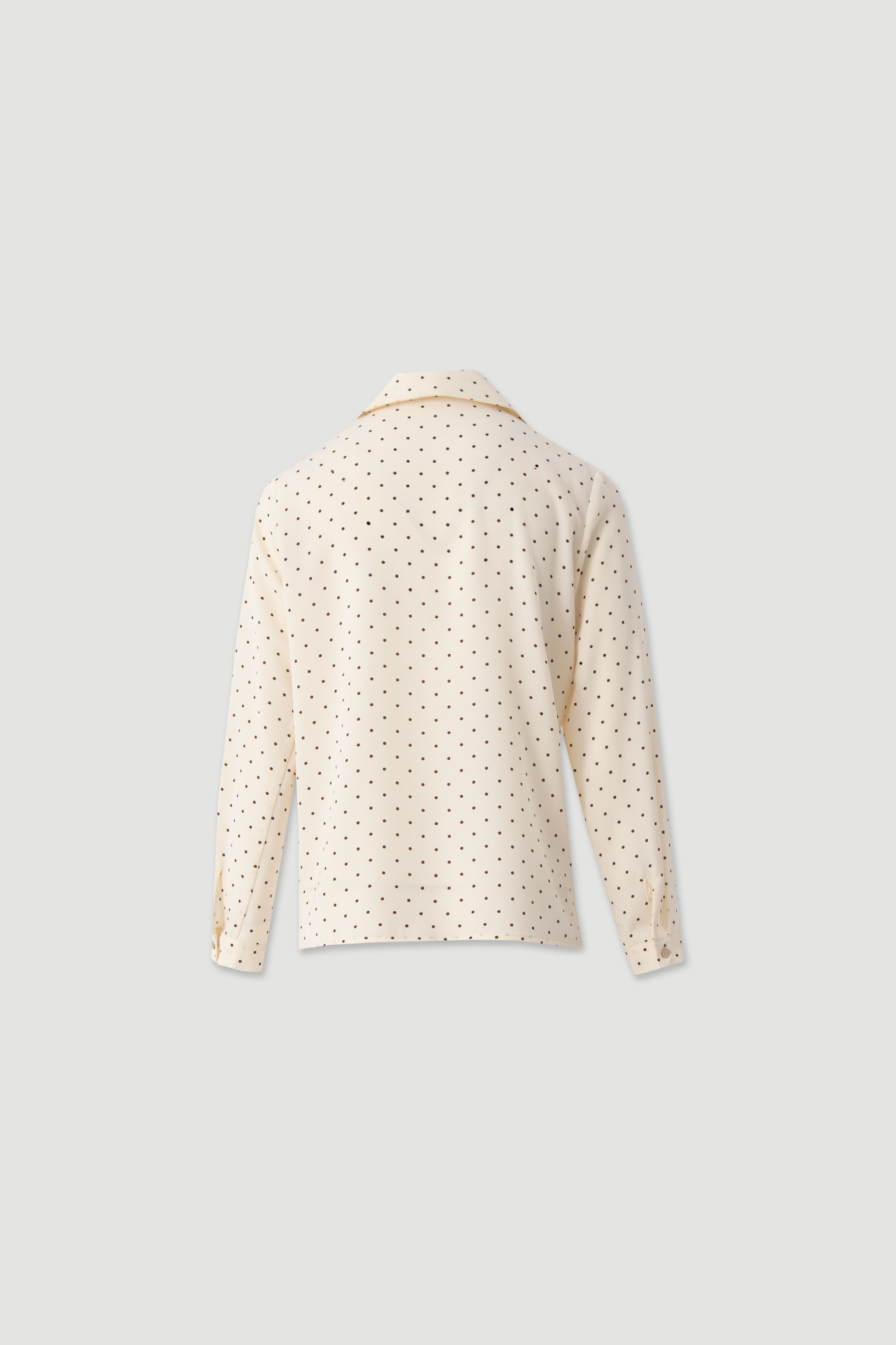 Printed blouse with classic collar
