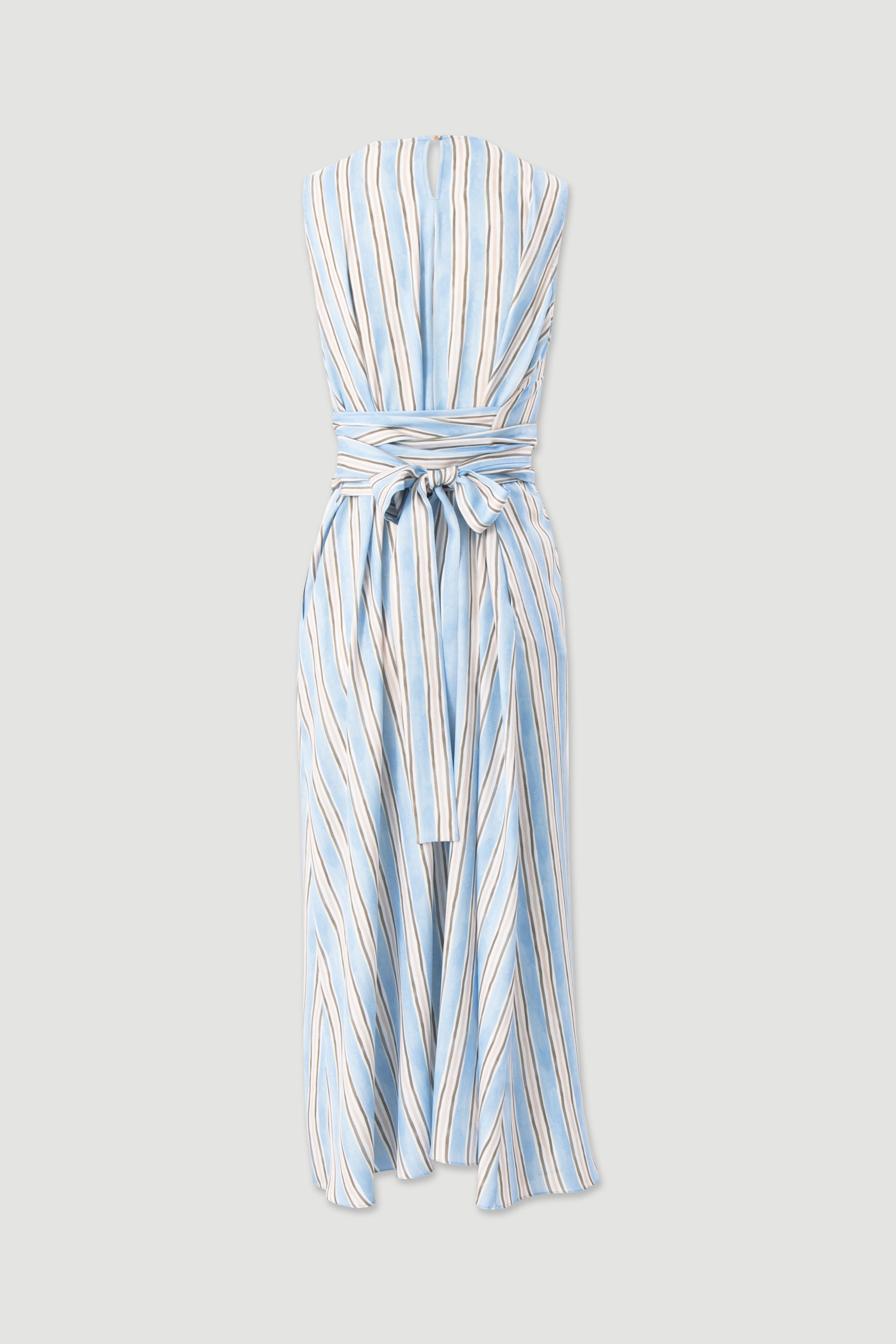 Striped midi dress