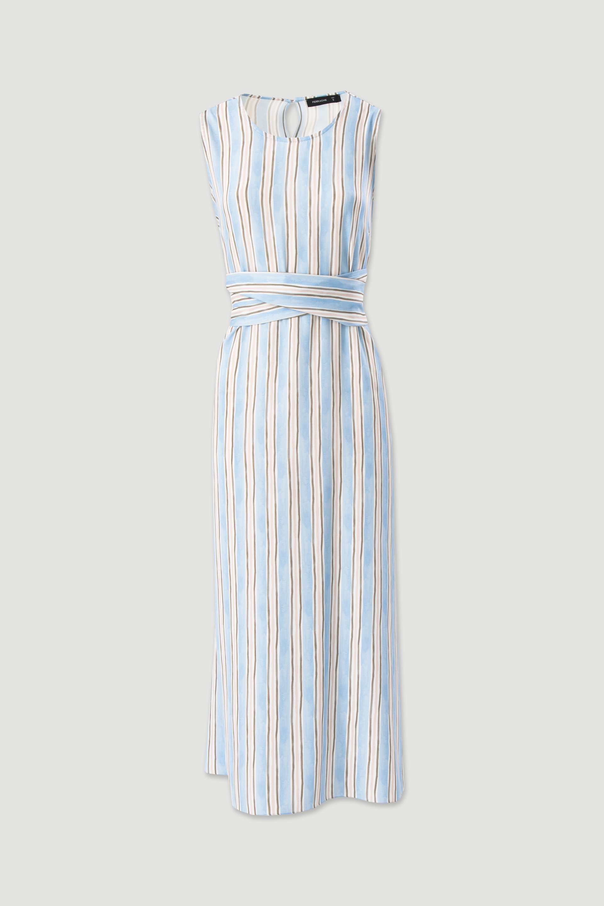 Striped midi dress