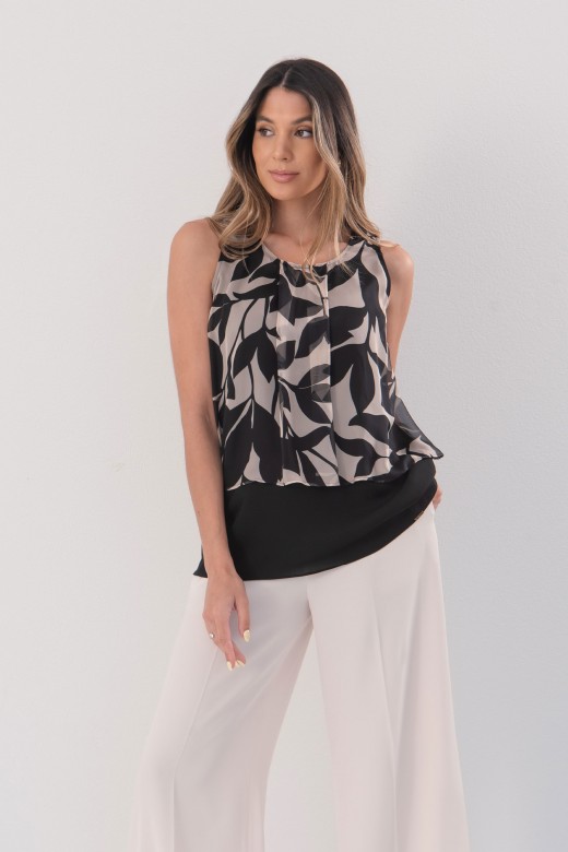 Printed layered top Printed layered top
