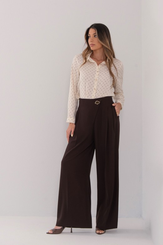 Printed blouse with classic collar Printed blouse with classic collar