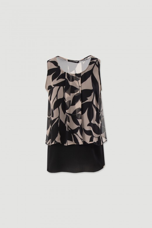 Printed layered top Printed layered top